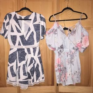 Pair of Women’s Rompers Size S/M NWOT